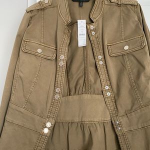 WHBM Tan/khaki blazer/light jacket NWT